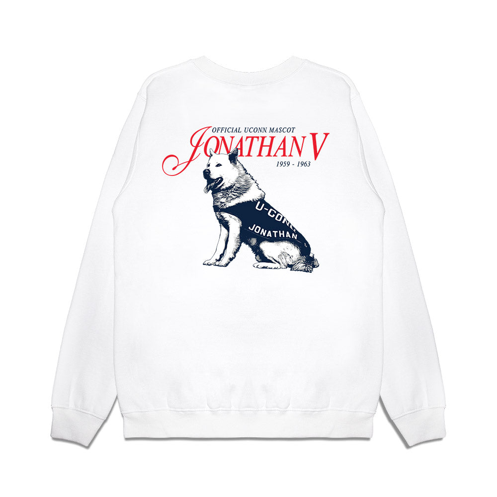 UConn - Huskies Mascot : Jonathan V - Legacy Premium Crewneck Sweatshirt-1