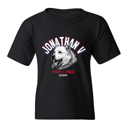 UConn - Huskies Mascot : Jonathan V - Caricature Youth T-Shirt-0