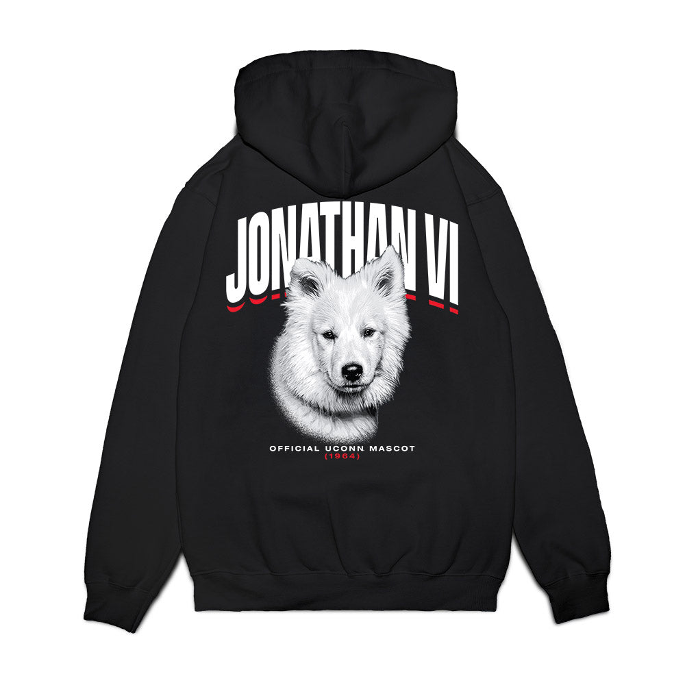 UConn - Huskies Mascot : Jonathan VI - Hero Premium Hooded Sweatshirt-1