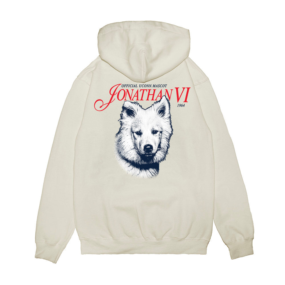 UConn - Huskies Mascot : Jonathan VI - Legacy Premium Hooded Sweatshirt-1