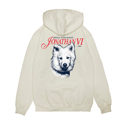 UConn - Huskies Mascot : Jonathan VI - Legacy Premium Hooded Sweatshirt-1
