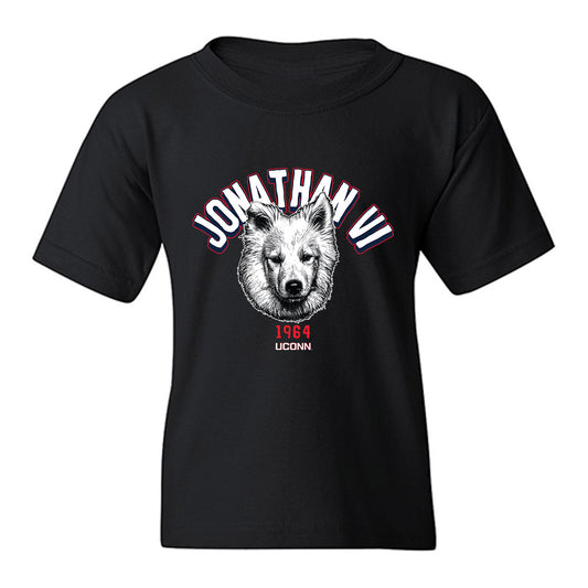 UConn - Huskies Mascot : Jonathan VI - Caricature Youth T-Shirt-0