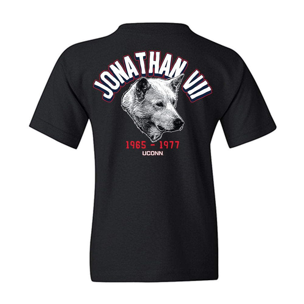 UConn - Huskies Mascot : Jonathan VII - Caricature Youth T-Shirt-1