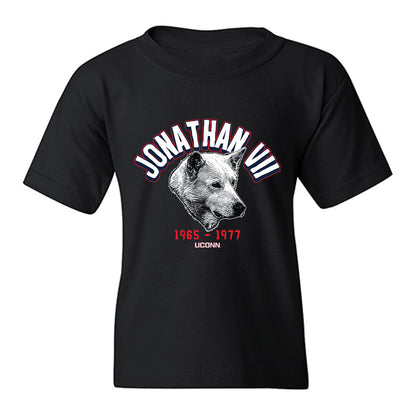 UConn - Huskies Mascot : Jonathan VII - Caricature Youth T-Shirt-0