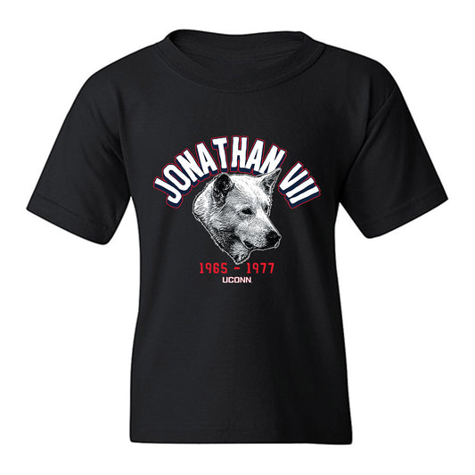 UConn - Huskies Mascot : Jonathan VII - Caricature Youth T-Shirt-0