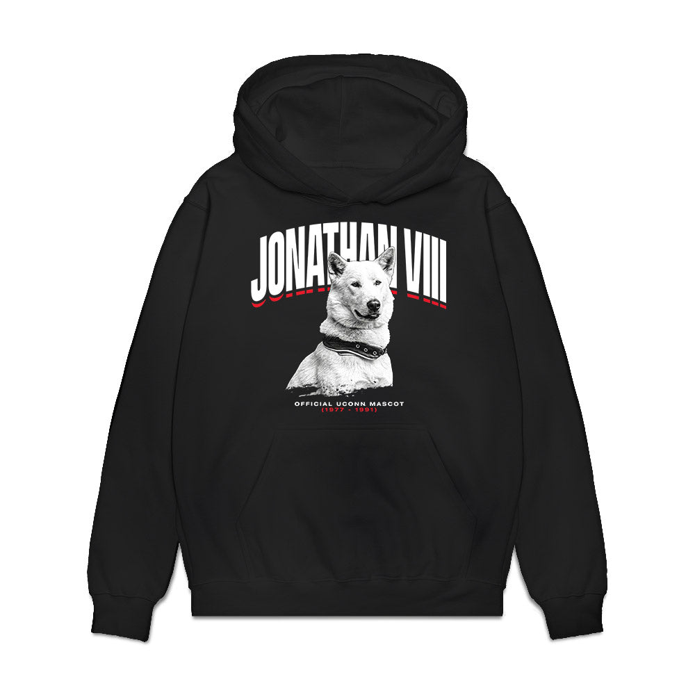 UConn - Huskies Mascot : Jonathan VIII - Hero Premium Hooded Sweatshirt-0