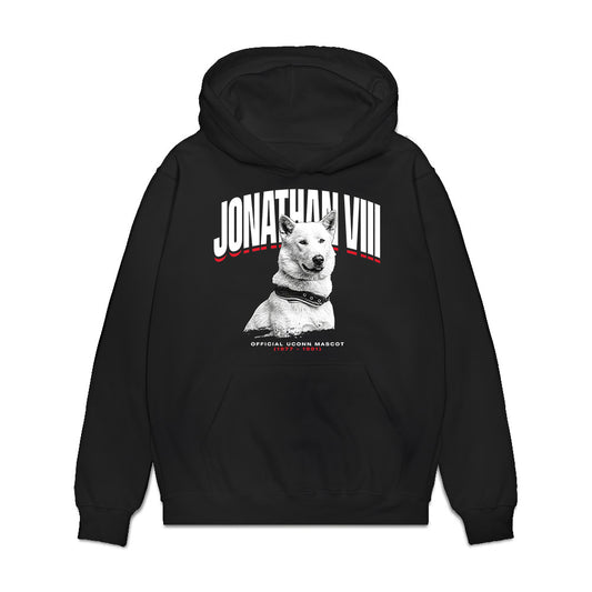 UConn - Huskies Mascot : Jonathan VIII - Hero Premium Hooded Sweatshirt-0