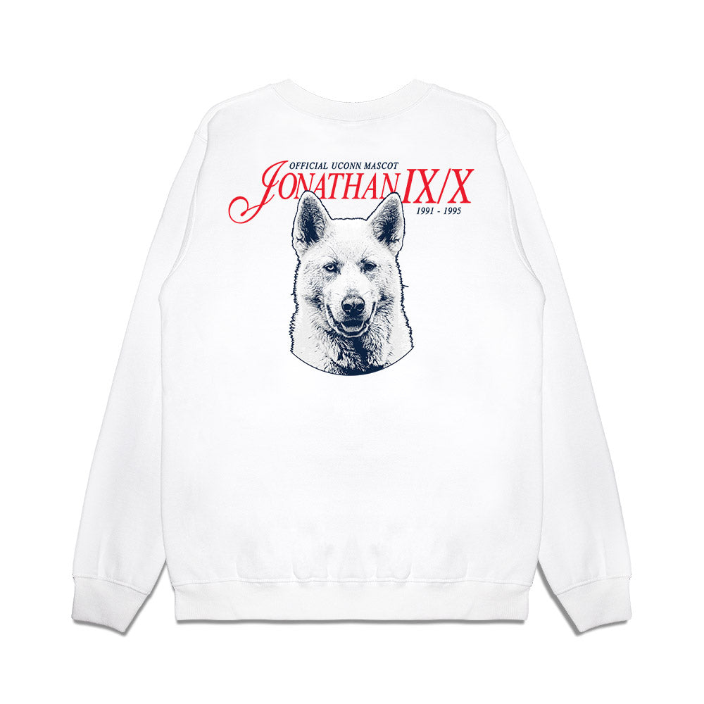 UConn - Huskies Mascot : Jonathan IX/X - Legacy Premium Crewneck Sweatshirt-1