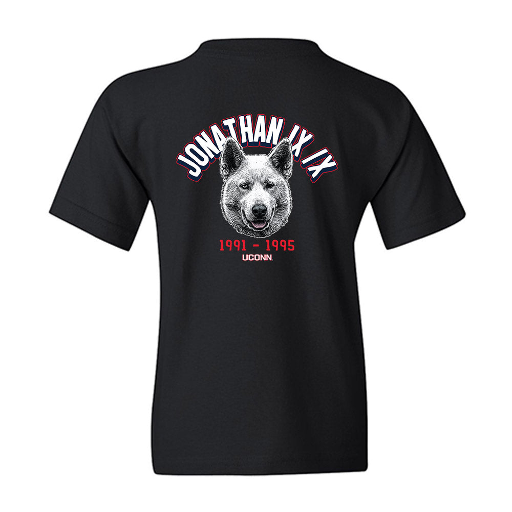 UConn - Huskies Mascot : Jonathan IX/X - Caricature Youth T-Shirt-1