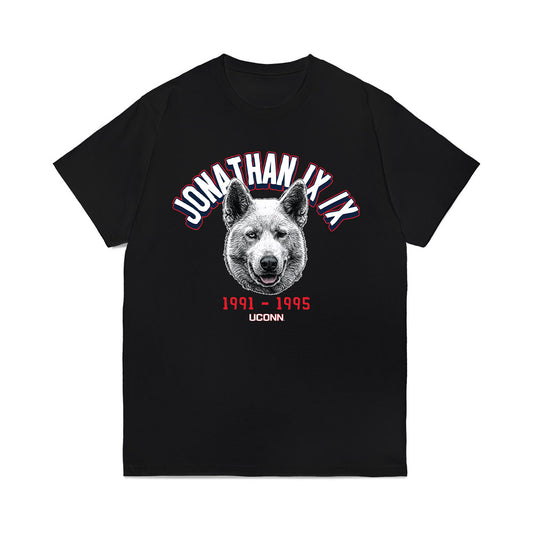 UConn - Huskies Mascot : Jonathan IX/X - Caricature Comfort Colors T-Shirt-0