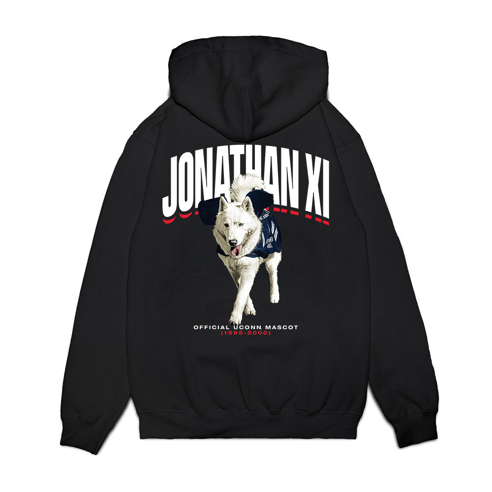 UConn - Huskies Mascot : Jonathan XI - Hero Premium Hooded Sweatshirt-1