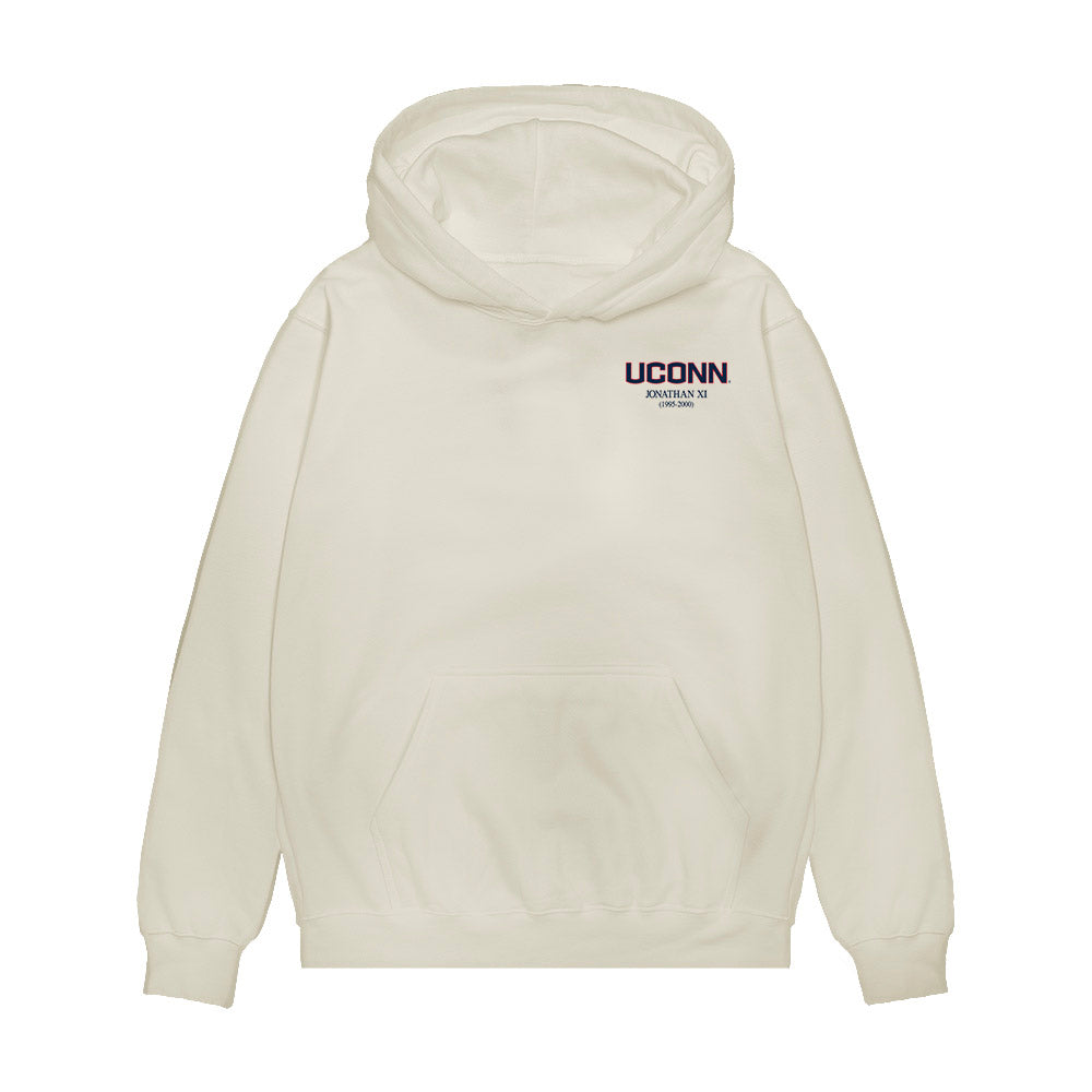 UConn - Huskies Mascot : Jonathan XI - Legacy Premium Hooded Sweatshirt-0