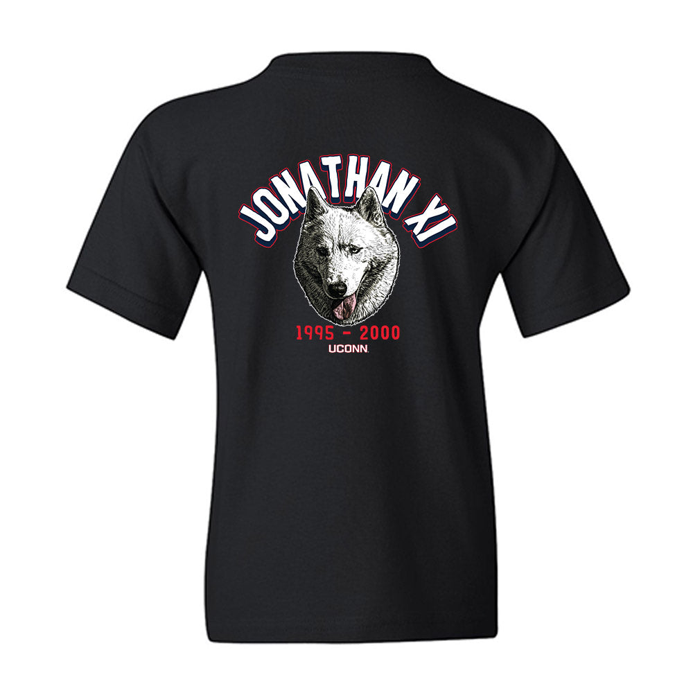 UConn - Huskies Mascot : Jonathan XI - Caricature Youth T-Shirt-1