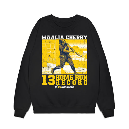 UCSD - NCAA Softball : Maalia Cherry - Premium Crewneck Sweatshirt-0