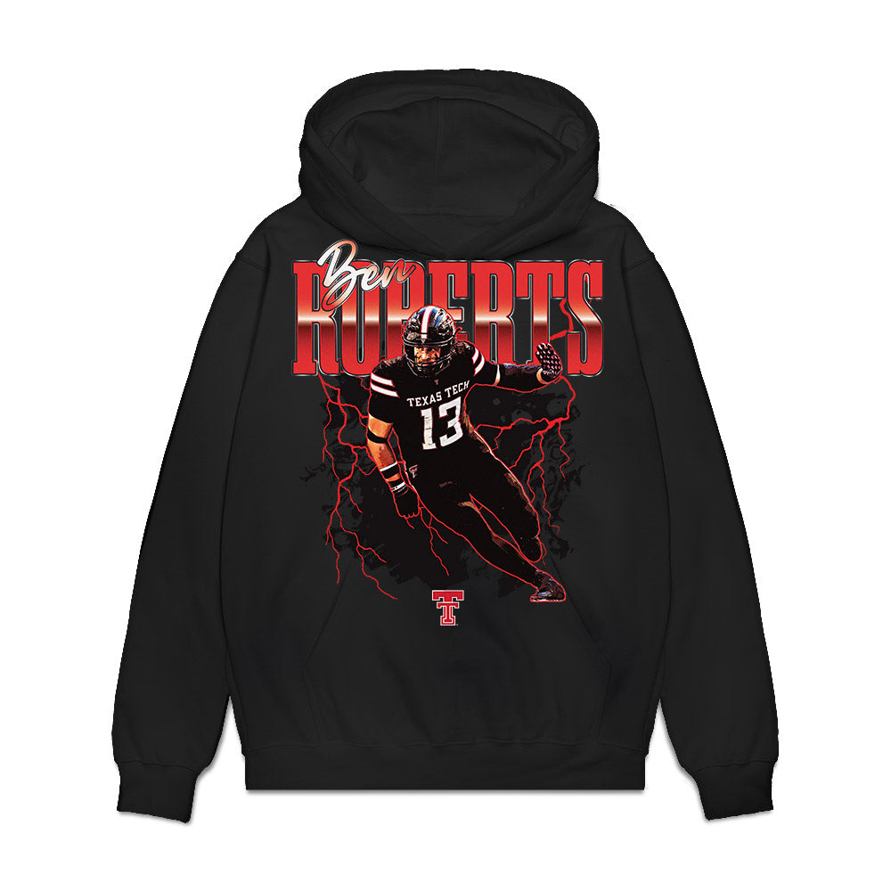 Texas Tech - NCAA Football : Ben Roberts - Collage Premium Hooded Sweatshirt-1