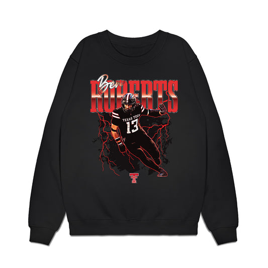 Texas Tech - NCAA Football : Ben Roberts - Collage Premium Crewneck Sweatshirt-0