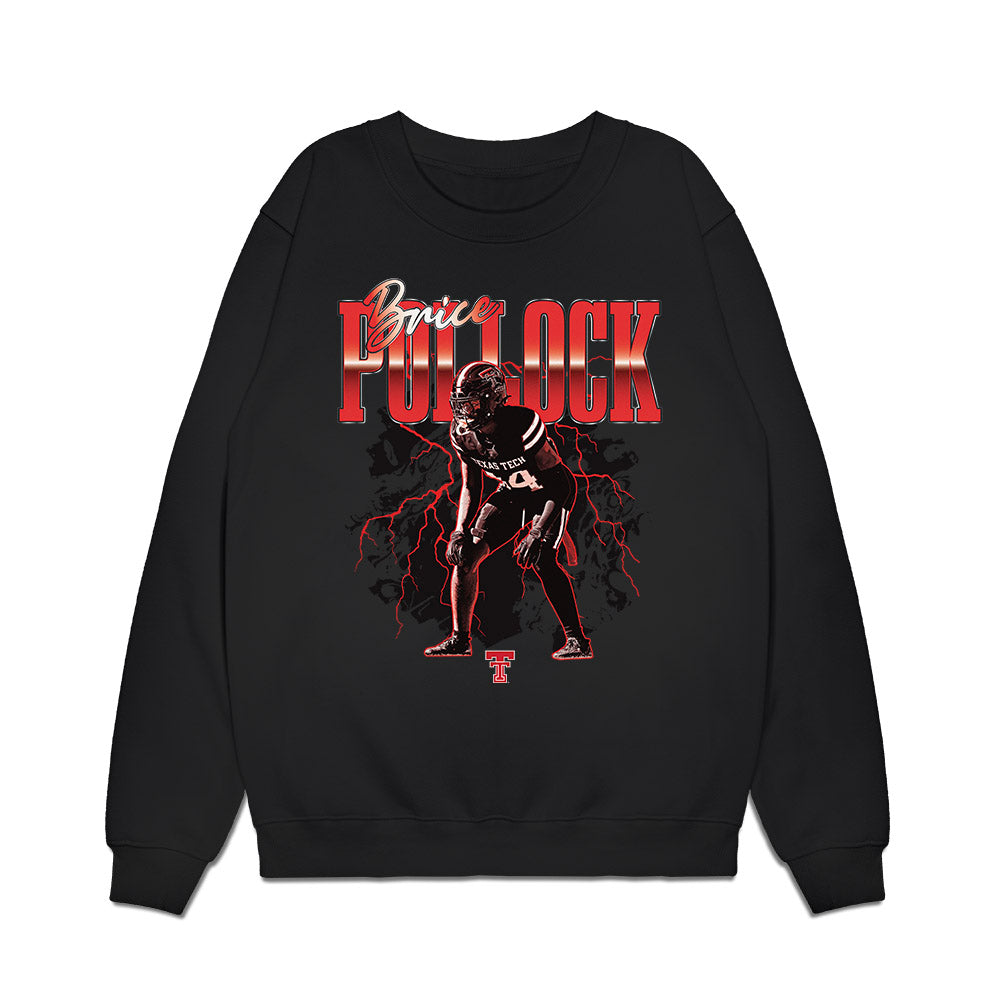 Texas Tech - NCAA Football : Brice Pollock - Collage Premium Crewneck Sweatshirt-0