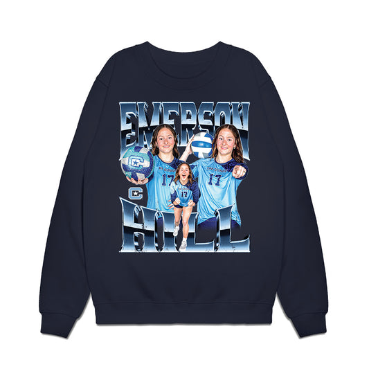 The Citadel - NCAA Women's Volleyball : Emerson Hill - Collage Premium Crewneck Sweatshirt-0
