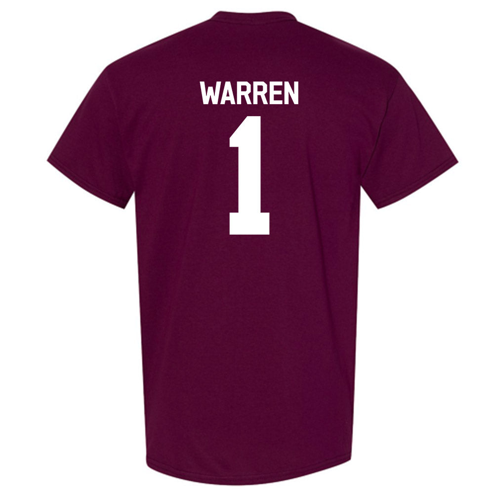 Mississippi State - NCAA Men's Basketball : Dellquan Warren - Classic Shersey T-Shirt-1