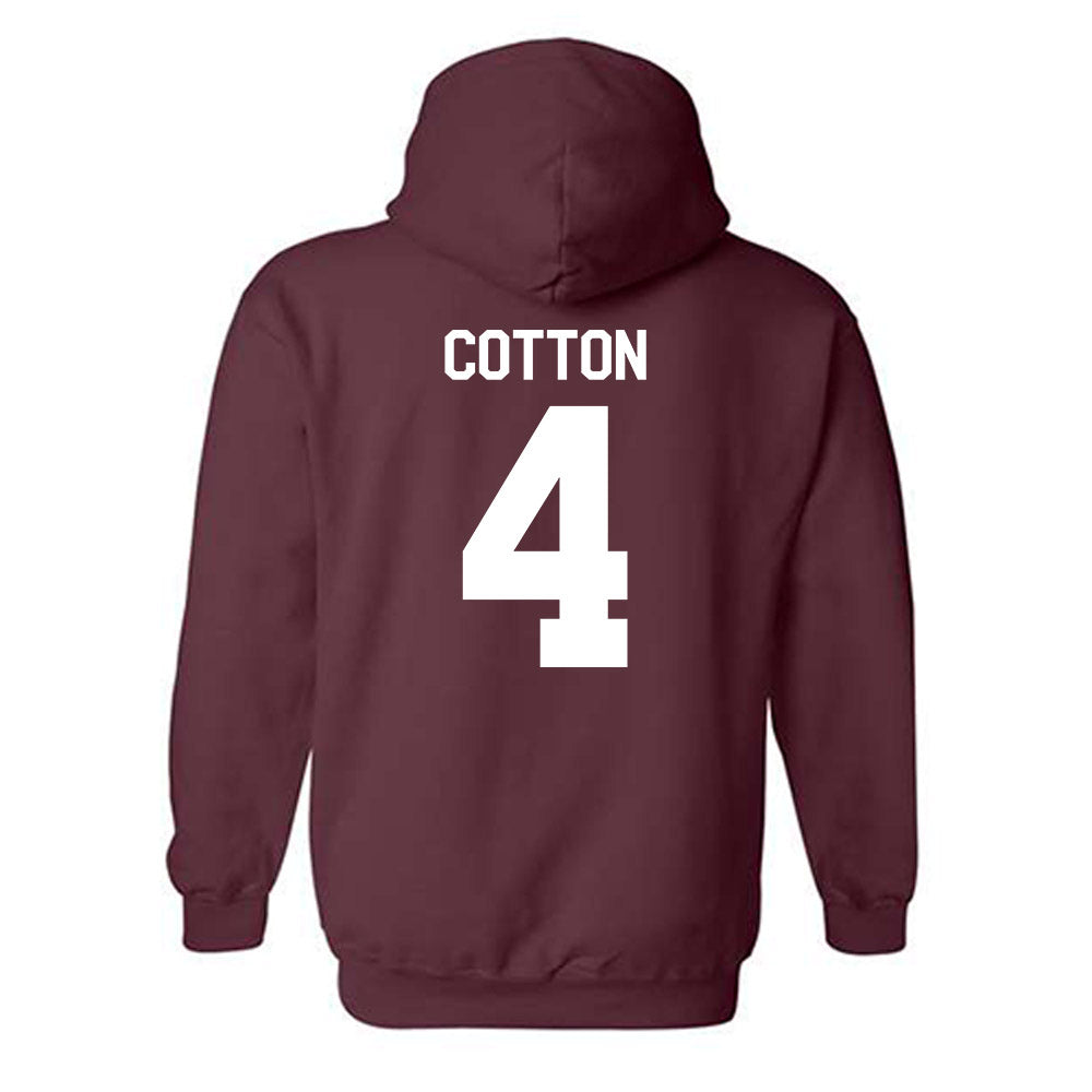 Mississippi State - NCAA Football : Zayion Cotton - Classic Shersey Hooded Sweatshirt-1