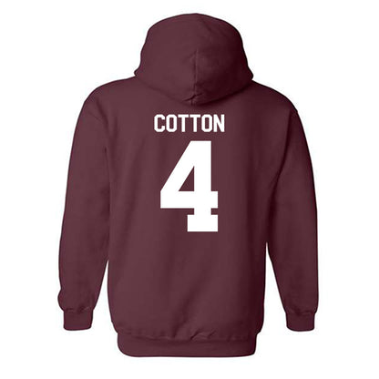 Mississippi State - NCAA Football : Zayion Cotton - Classic Shersey Hooded Sweatshirt-1