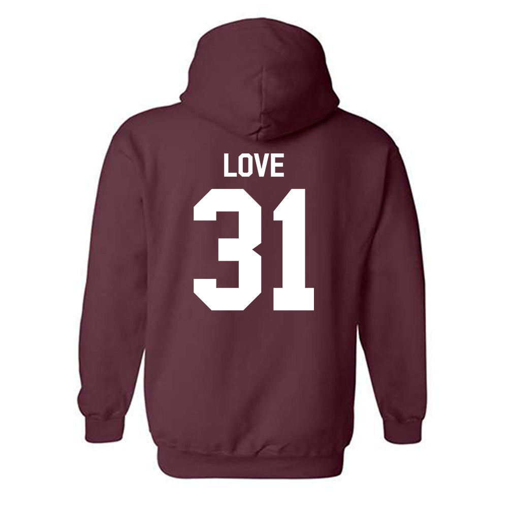 Mississippi State - NCAA Football : Terrance Love - Classic Shersey Hooded Sweatshirt-1