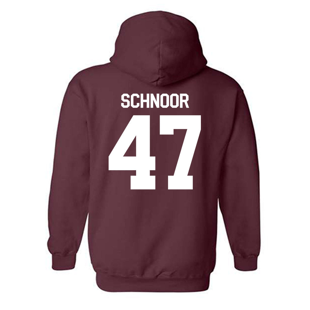 Mississippi State - NCAA Baseball : JT Schnoor - Classic Shersey Hooded Sweatshirt-1