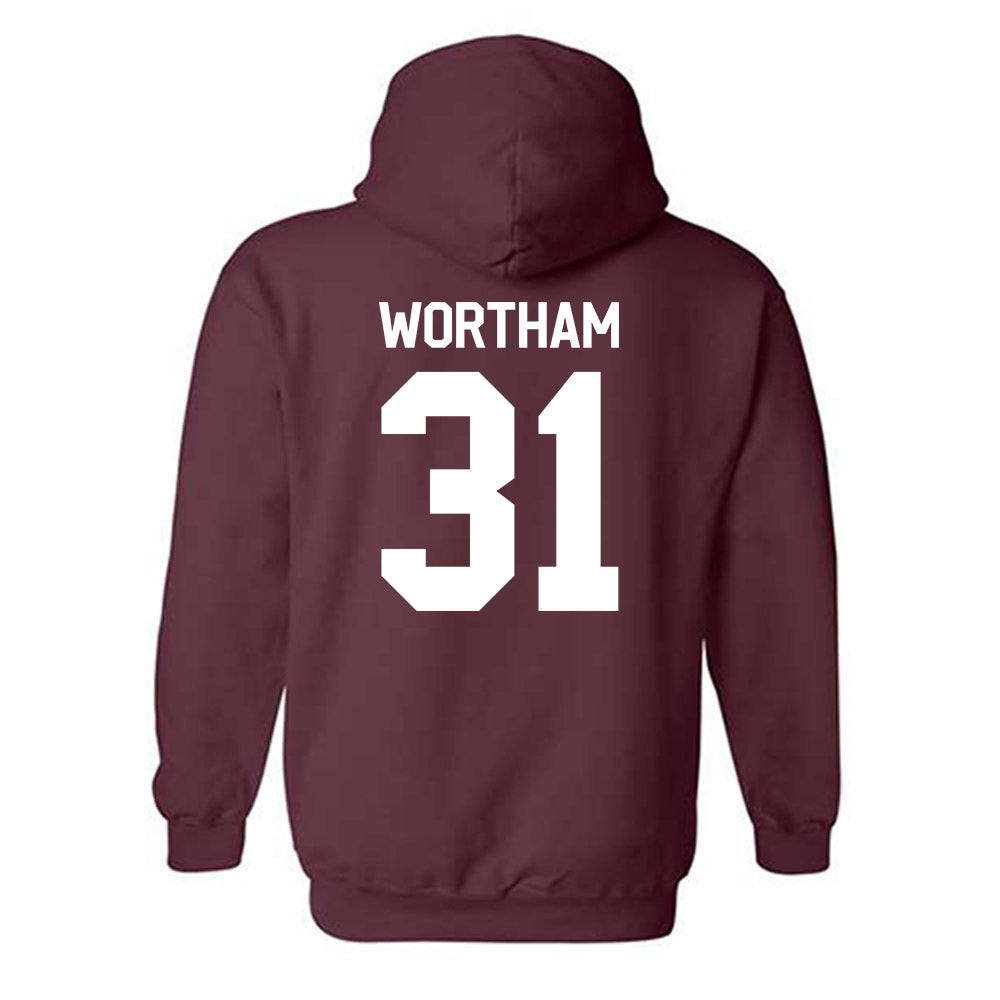 Mississippi State - NCAA Baseball : Charlie Wortham - Classic Shersey Hooded Sweatshirt-1