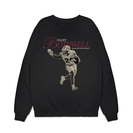 Mississippi State - NCAA Football : Fluff Bothwell - Legacy Premium Crewneck Sweatshirt-0