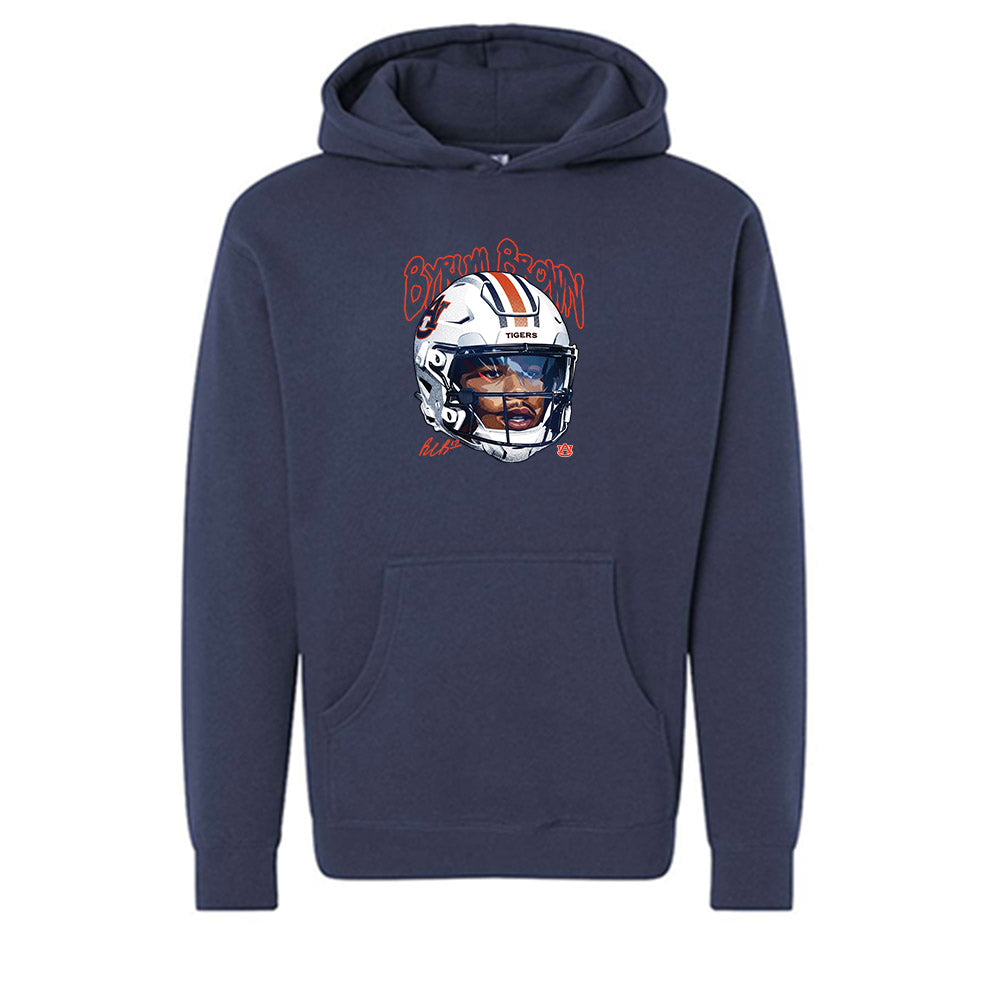 Auburn - NCAA Football : Byrum Brown - Game Face Hooded Pullover Sweatshirt-0
