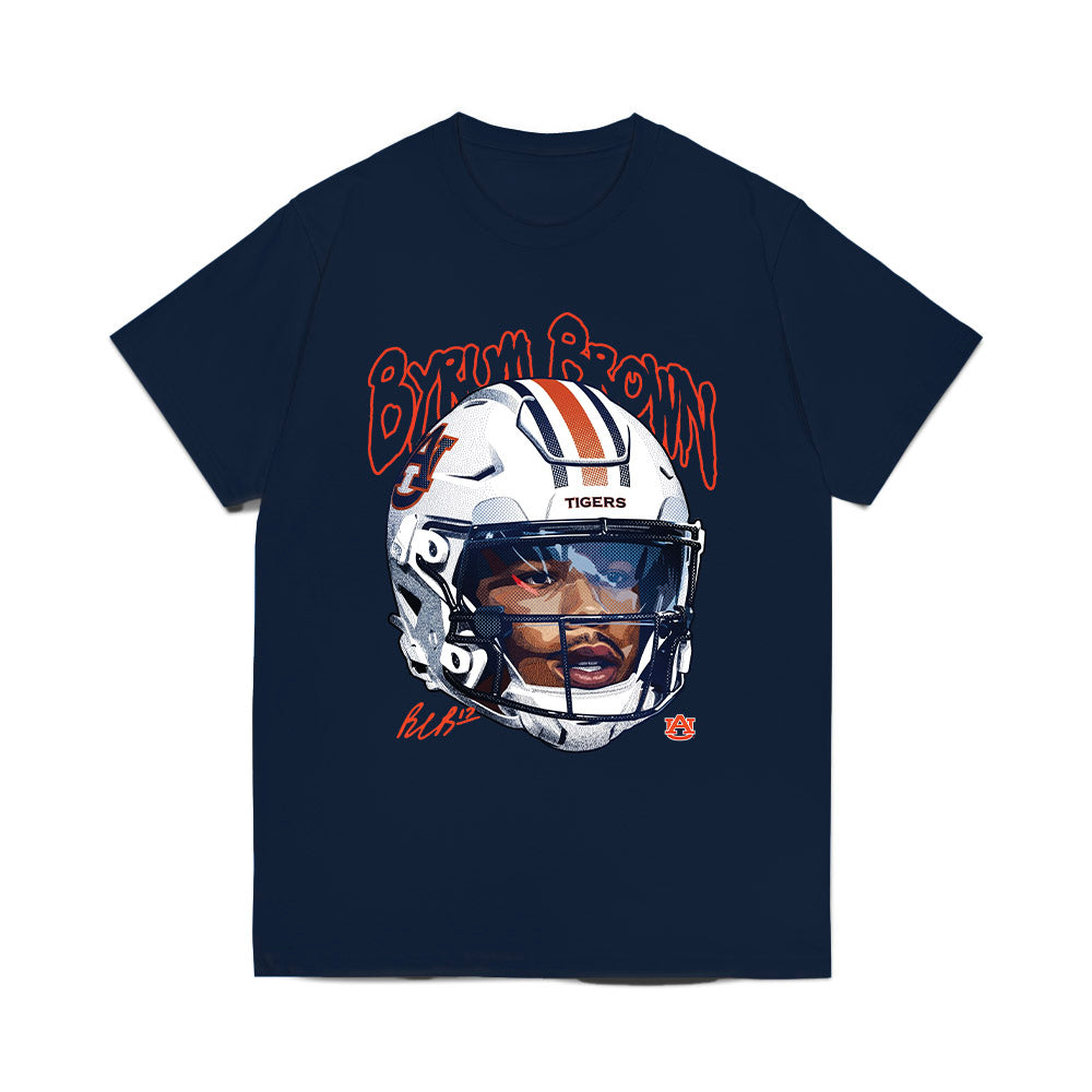 Auburn - NCAA Football : Byrum Brown - Game Face Comfort Colors T-Shirt-0