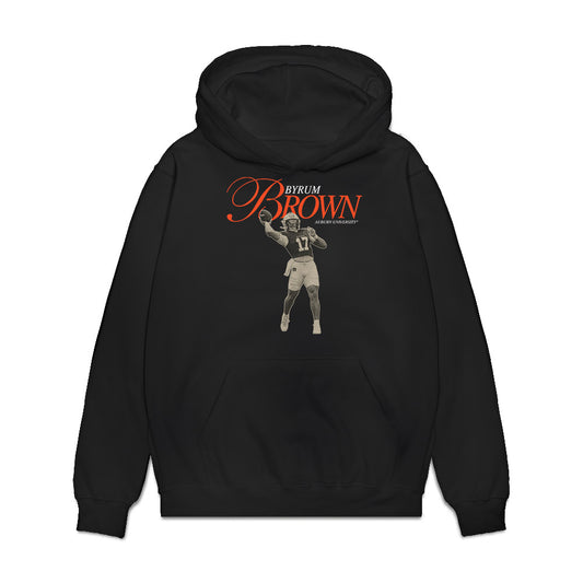 Auburn - NCAA Football : Byrum Brown - Legacy Premium Hooded Sweatshirt-0