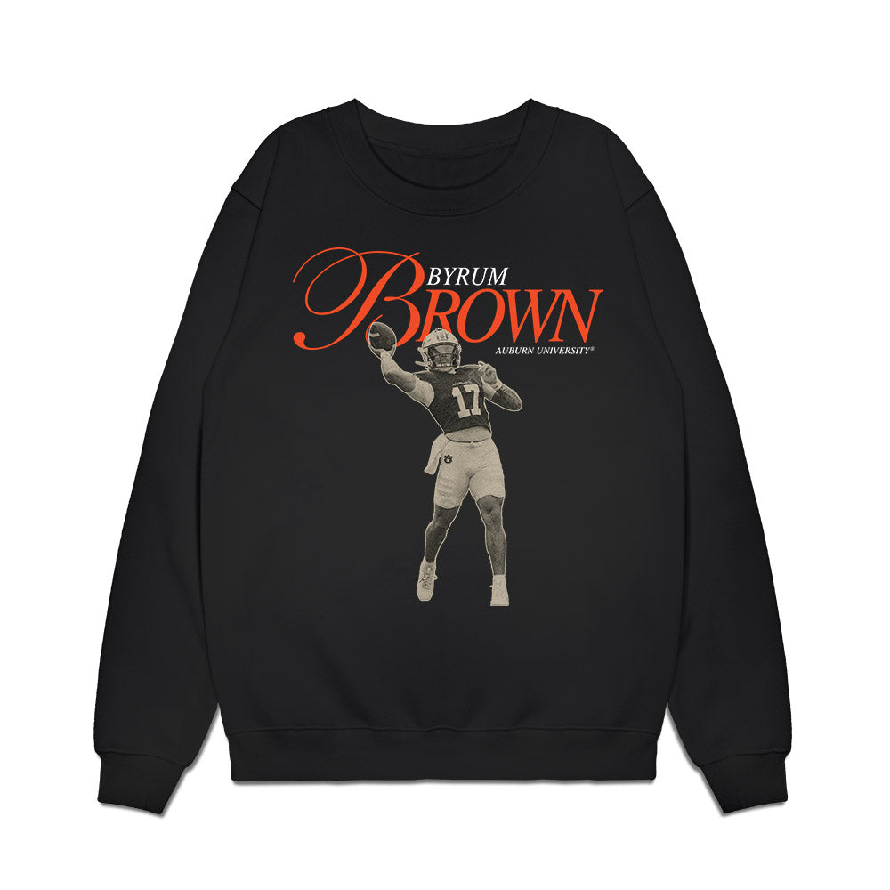 Auburn - NCAA Football : Byrum Brown - Legacy Premium Crewneck Sweatshirt-0
