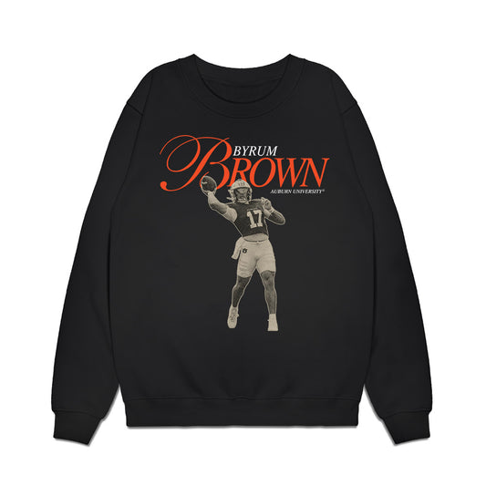 Auburn - NCAA Football : Byrum Brown - Legacy Premium Crewneck Sweatshirt-0