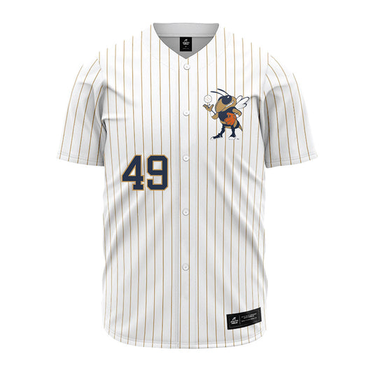 Georgia Tech - NCAA Baseball : Kayden Campbell - Pinstripe Jersey-0