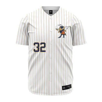 Georgia Tech - NCAA Baseball : Brett Barfield - Pinstripe Jersey-0