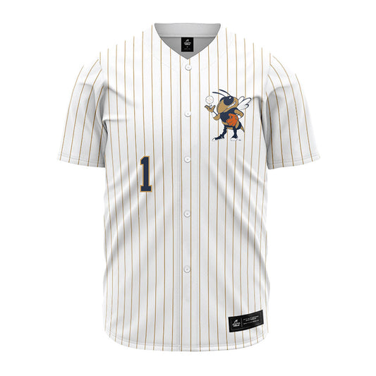 Georgia Tech - NCAA Baseball : Parker Brosius - Pinstripe Jersey-0