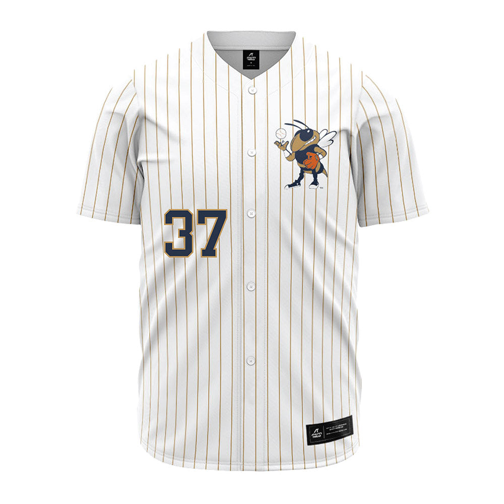 Georgia Tech - NCAA Baseball : Dylan Loy - Pinstripe Jersey-0