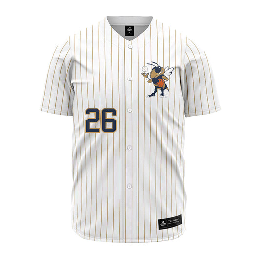 Georgia Tech - NCAA Baseball : Jamie Vicens - Pinstripe Jersey-0