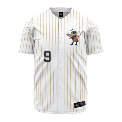 Georgia Tech - NCAA Baseball : Coleman Lewis - Pinstripe Jersey-0