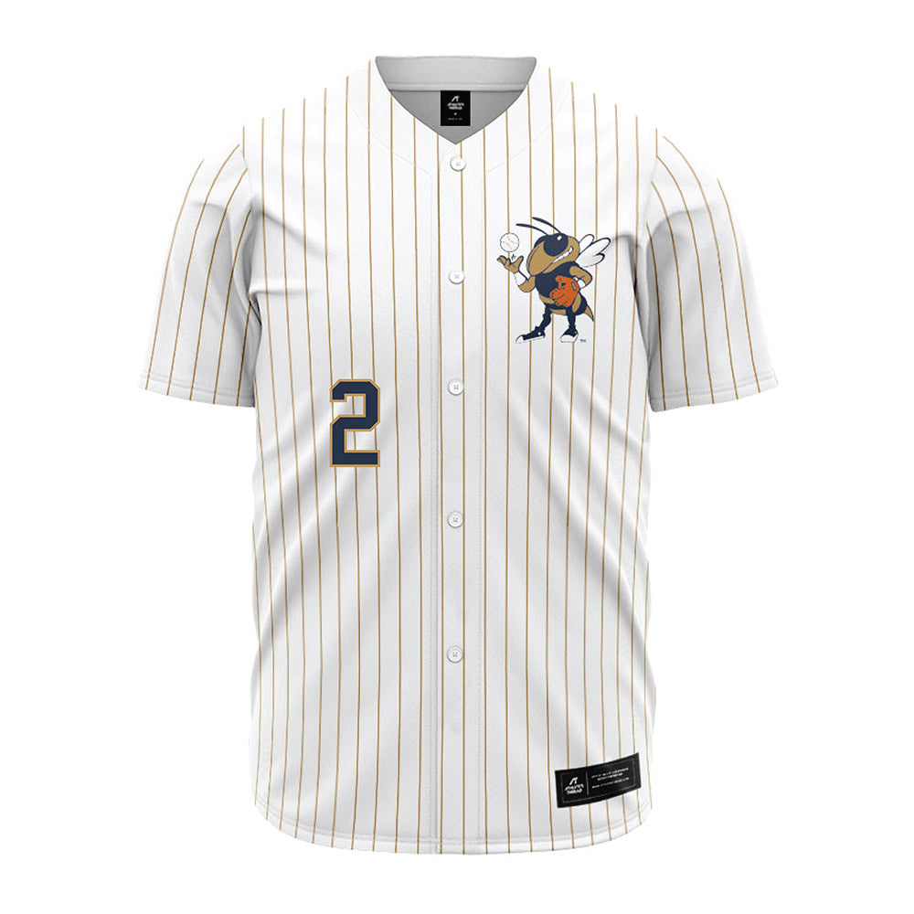 Georgia Tech - NCAA Baseball : Jarren Advincula - Pinstripe Jersey-0