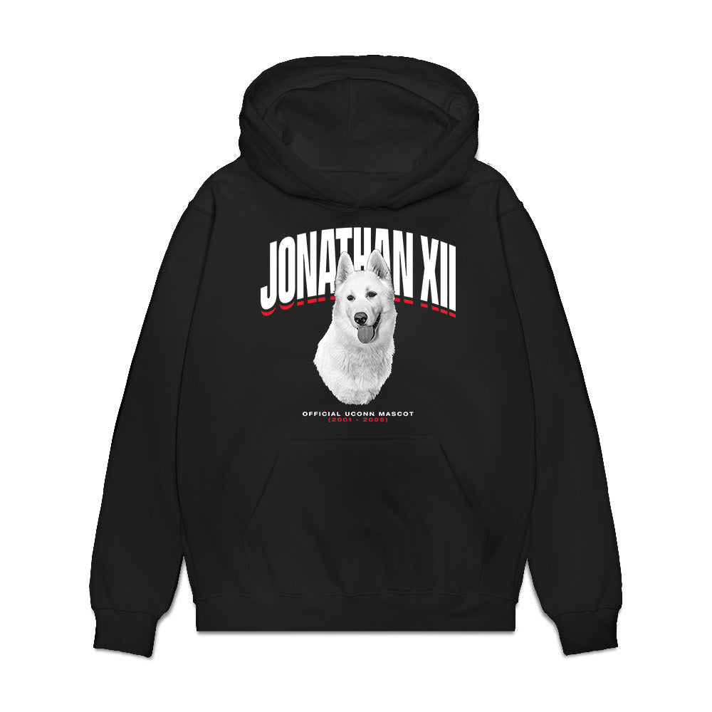UConn - Huskies Mascot : Jonathan XII - Hero Premium Hooded Sweatshirt-0