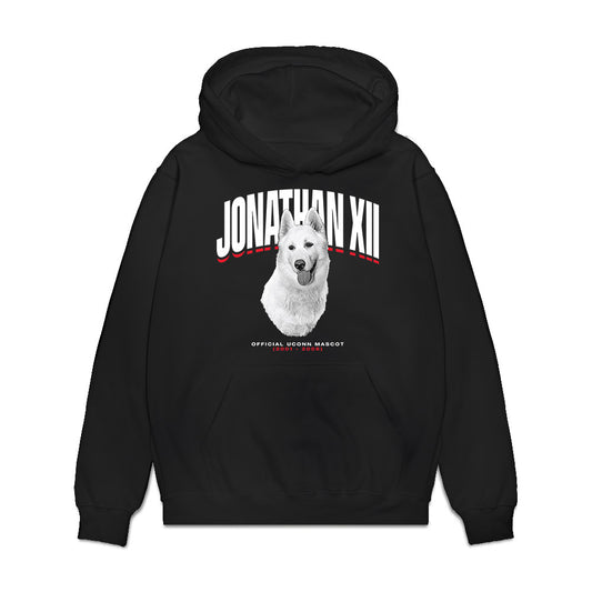 UConn - Huskies Mascot : Jonathan XII - Hero Premium Hooded Sweatshirt-0