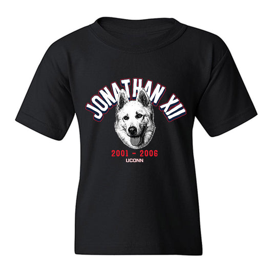 UConn - Huskies Mascot : Jonathan XII - Caricature Youth T-Shirt-0