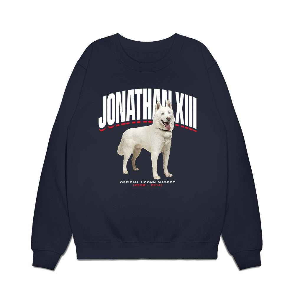 UConn - Huskies Mascot : Jonathan XIII - Premium Crewneck Sweatshirt-0