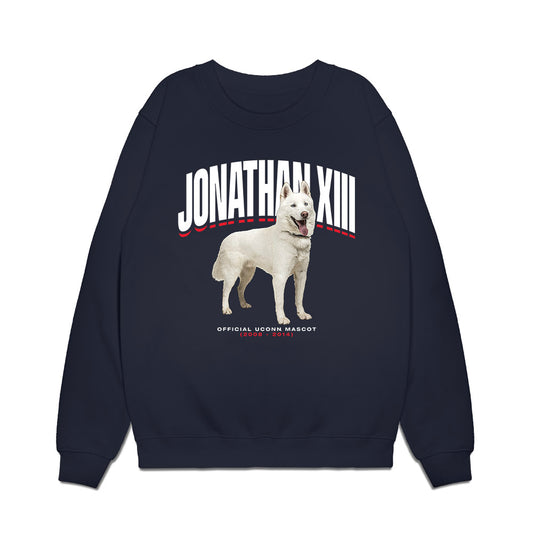 UConn - Huskies Mascot : Jonathan XIII - Premium Crewneck Sweatshirt-0