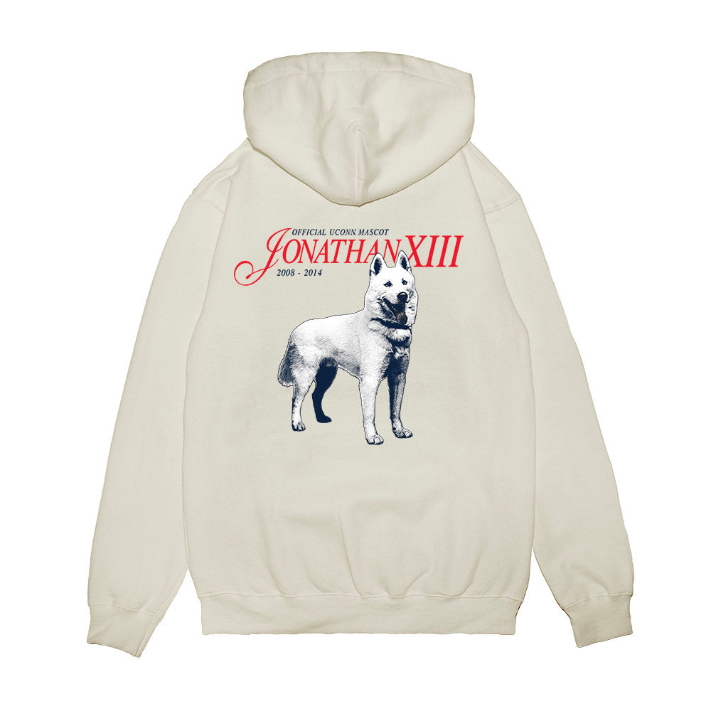 UConn - Huskies Mascot : Jonathan XIII - Legacy Premium Hooded Sweatshirt-1