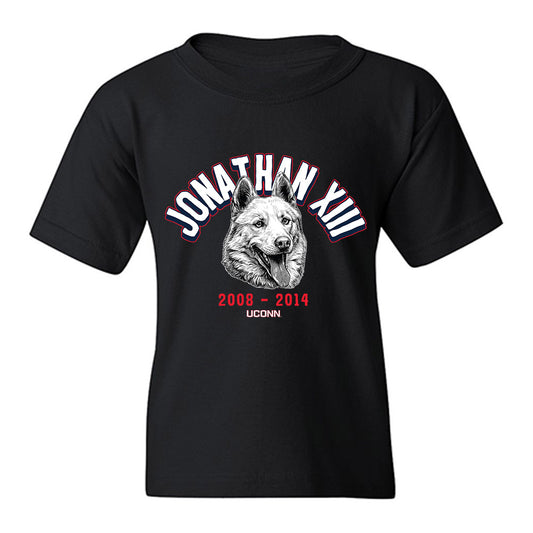UConn - Huskies Mascot : Jonathan XIII - Caricature Youth T-Shirt-0