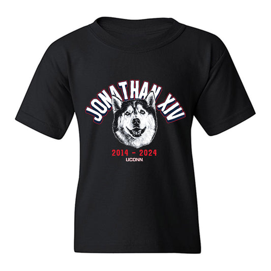 UConn - Huskies Mascot : Jonathan XIV - Caricature Youth T-Shirt-0