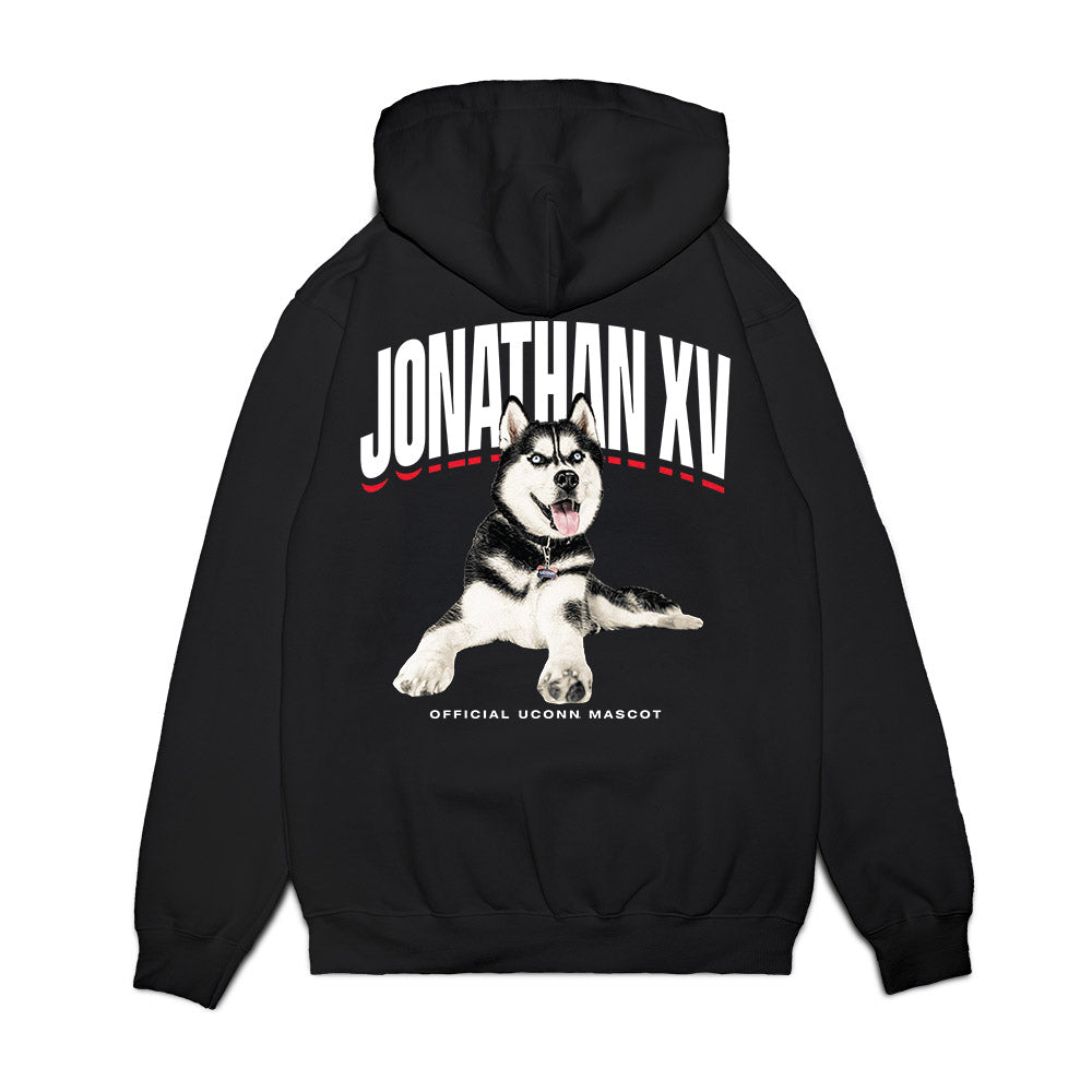 UConn - Huskies Mascot : Jonathan XV - Hero Premium Hooded Sweatshirt-1
